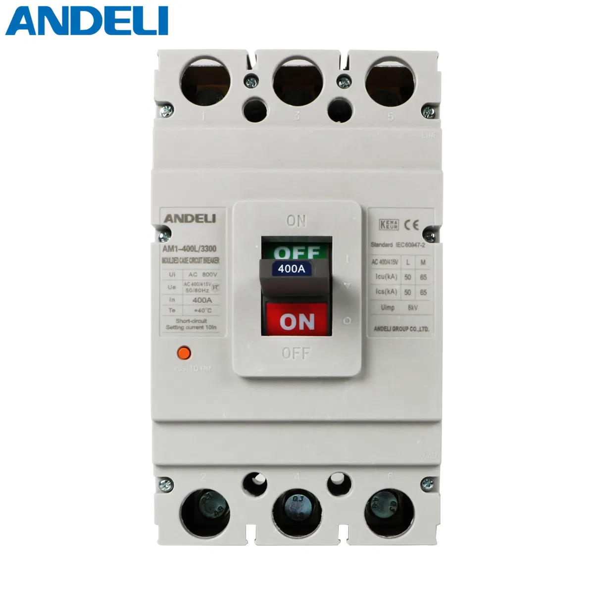 Andeli Am1-400L/3300 Series Moulded Case Circuit Breaker 250AMP Circuit Breaker Price MCCB