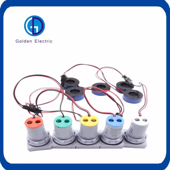 Mini Digital Voltmeter Ammeter Indicator 22mm Square AC 20-500V 0-100A