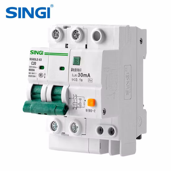 Chint Nb3leu B16 B32 C16 C32 2A 6A 10A 16A 20A 25A 32A 40A 50A One Module 1p+N RCBO