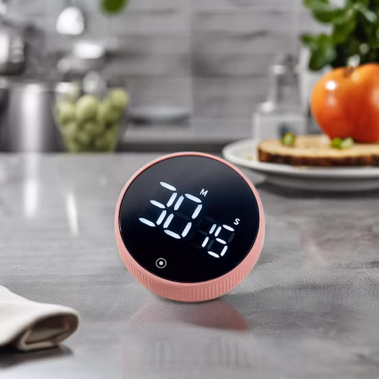 Classroom Egg Magnetic Digital Stopwatch Clock Kitchen Timer for Teacher Study Exercise Oven Cook Baking Desk