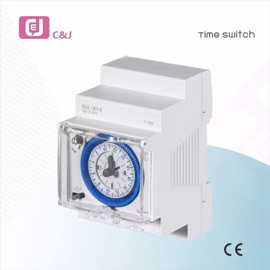 Sul180d 24h DIN Rail Electronic Mechanical Timer 15 Min Daily Program Time Relay Switch